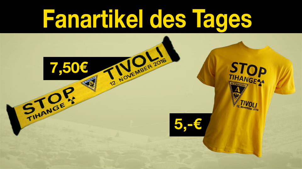 stop tihange tshirt et écharpe