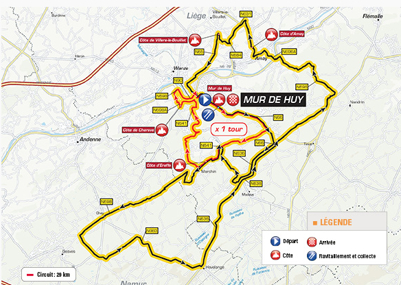 flèche wallonne carte filles